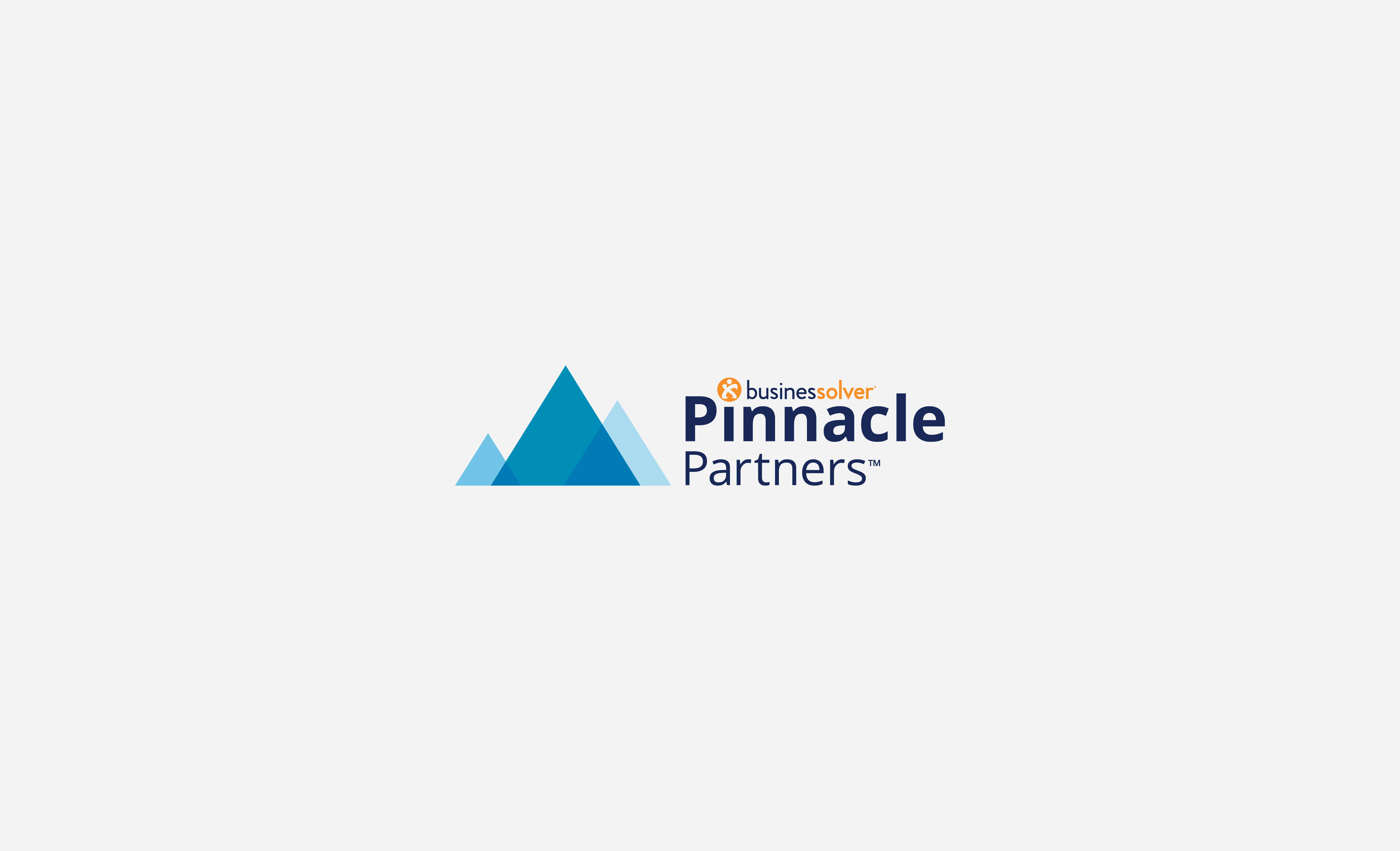 Pinnacle Partners logo with 3 blue mountains