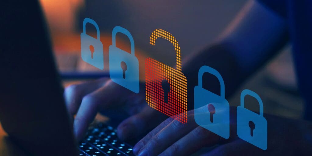 Cyber Security attack on laptop