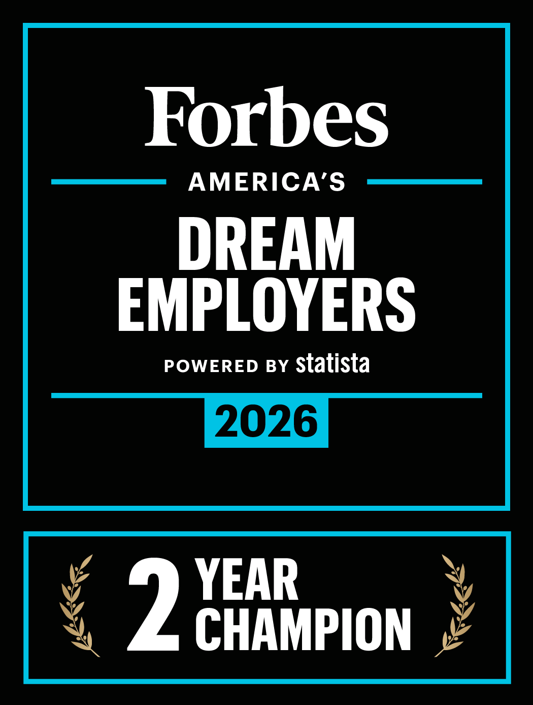 Forbes US Dream Employers2026 Logo 2YR Square