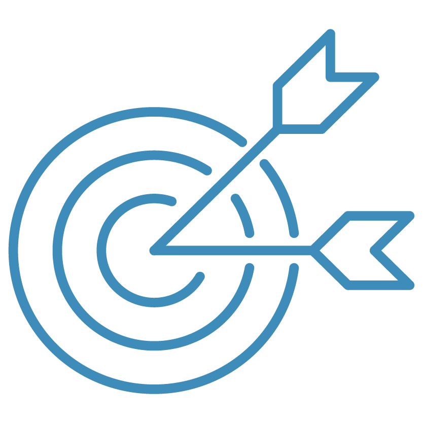 icon arrows and target
