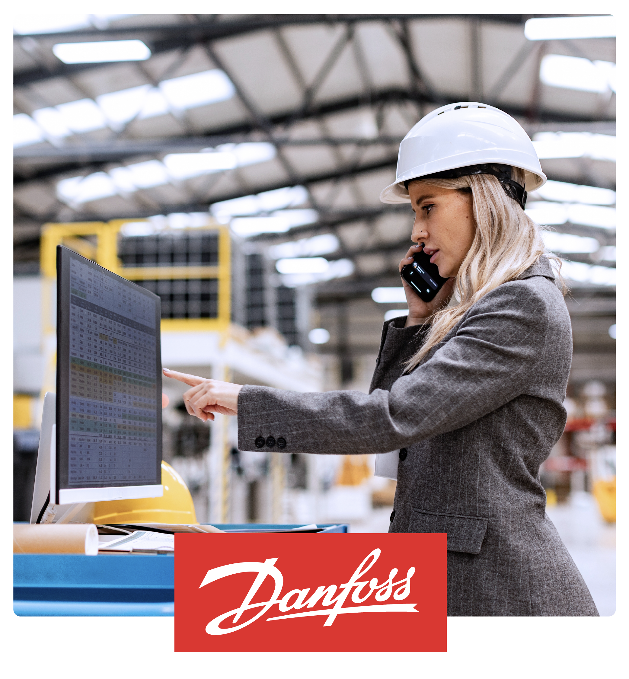 woman engineer at Danfoss in warehouse
